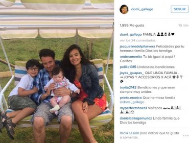 Dominique Gallego comparte una tierna foto en familia