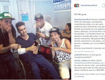 “Fusión Humor” comparte imagen de apoyo a su compañero