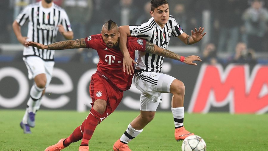 Champions: Vidal fue protagonista en empate del Bayern en visita a Juventus