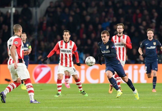 No se hicieron daño en la ida entre Psv Eindhoven y Atlético Madrid por la Champions League