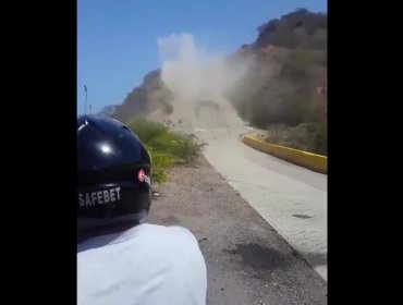 ¡Impresionante! Se filtra video de motociclista de cuando se vuelca el bus de Huracán