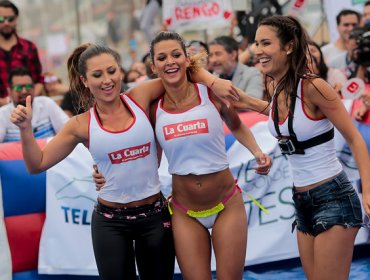 VIDEO: Candidatas a reinas del Festival de Viña del Mar compitieron en una actividad deportiva