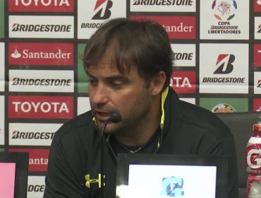 José Luis Sierra en conferencia de prensa tras empatar en la Copa Libertadores