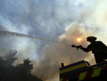 Levantan alerta roja por incendio forestal en Lago Peñuelas