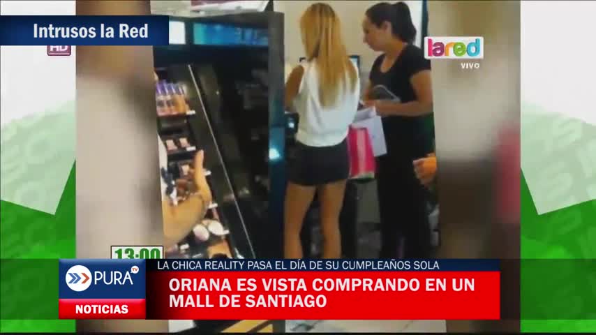 Oriana es vista comprando en un mall de Santiago