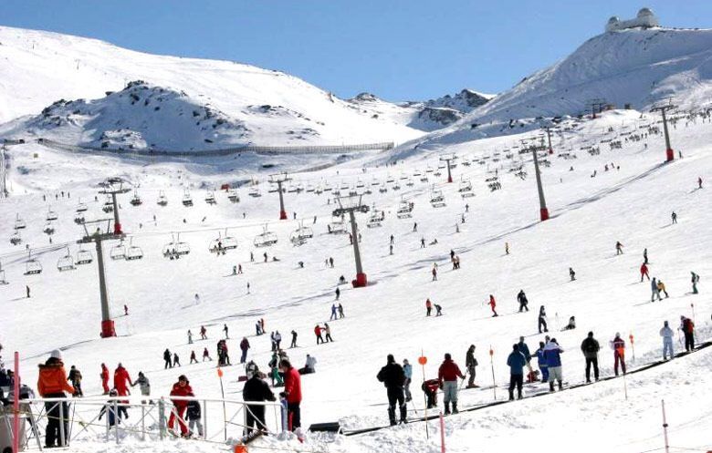 “Volando” sobre la nieve