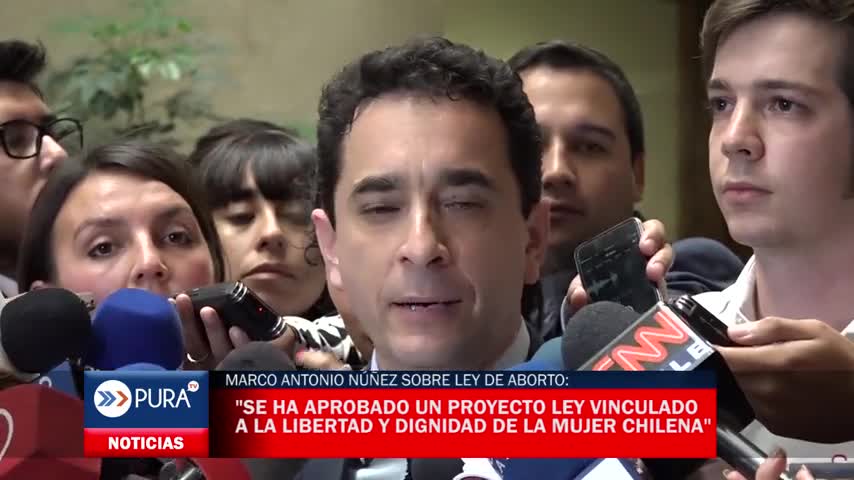 Marco Antonio Núñez sobre ley de aborto: "se ha aprobado un proyecto ley vinculado a la libertad y dignidad de la mujer chilena"