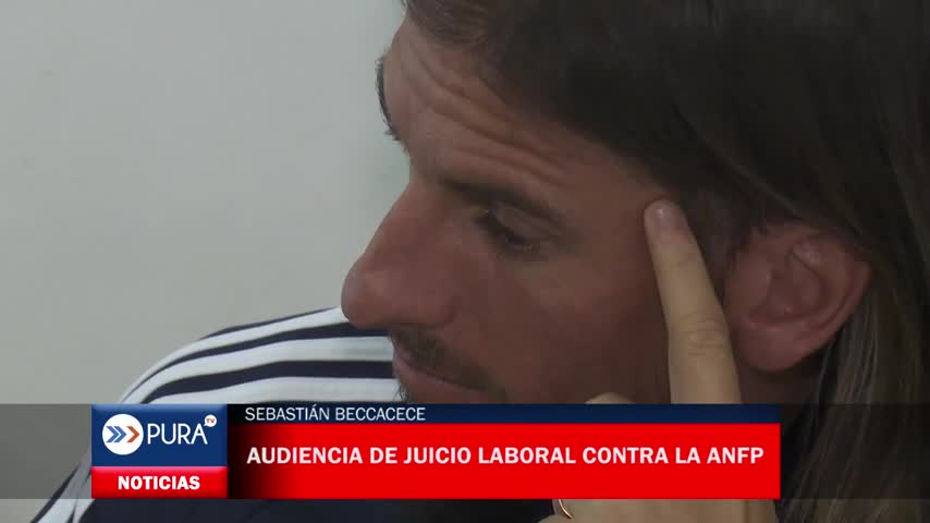 Sebastián Beccacece en la Audiencia de Juicio Laboral contra la ANFP