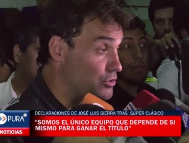 Declaraciones de José Luis Sierra tras pálido Superclásico