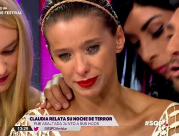 Entre lágrimas Claudia Schmitd se refiere al robo del que fue víctima