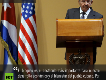 Castro pide a Obama finalizar el bloqueo a Cuba