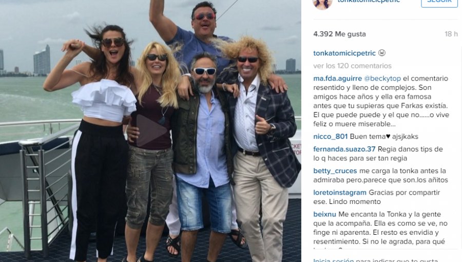 El alocado festejo de Tonka junto a Leonardo Farkas