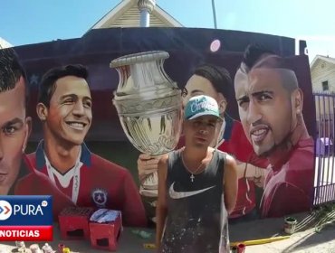 La historia del mural de La Roja que revolucionó las redes sociales