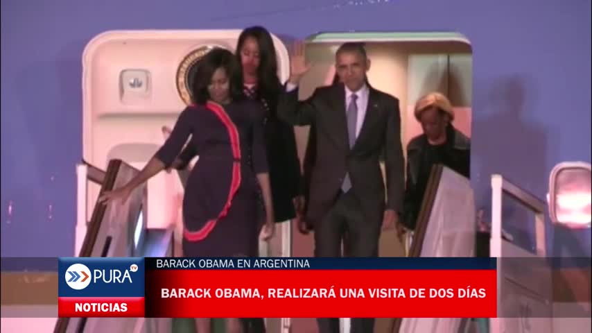 Barack Obama y su familia ya se encuentran en Argentina