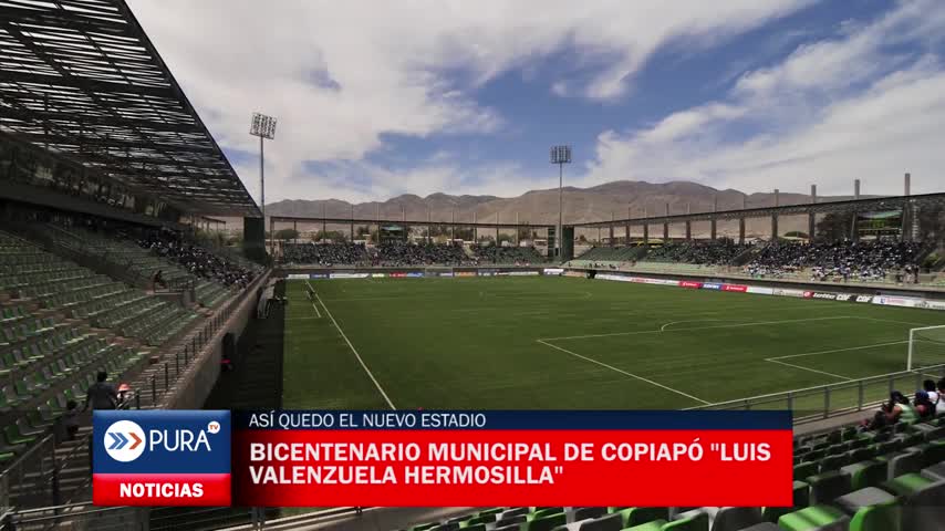 Así quedo el nuevo Estadio Bicentenario Municipal de Copiapó "Luis Valenzuela Hermosilla"