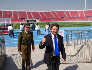 Claudio Orrego y Arturo Salah revisaron el Estadio Nacional para Chile-Argentina