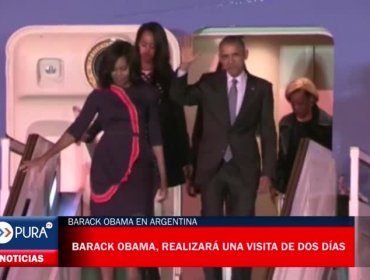 Barack Obama y su familia ya se encuentran en Argentina