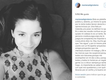 Mariana Di Girólamo enfrentó a sus críticos de las redes sociales