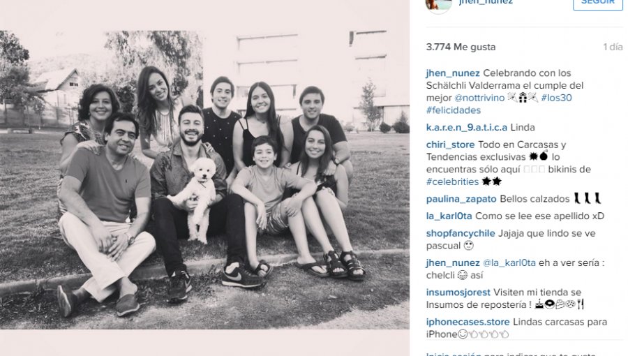 Jhendelyn Núñez deja ver a su pololo por Instagram