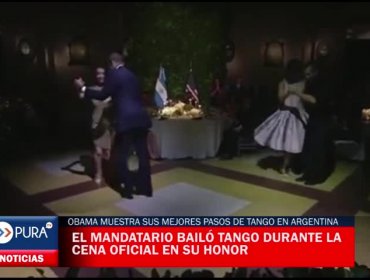 Obama muestra sus mejores pasos de Tango en Argentina