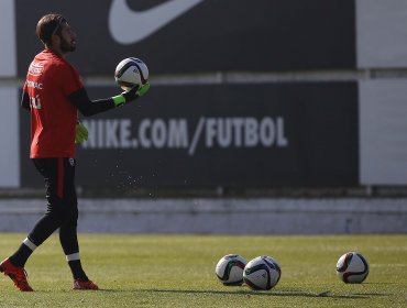 Paulo Garcés fue la gran novedad en la práctica matinal de la "Roja"