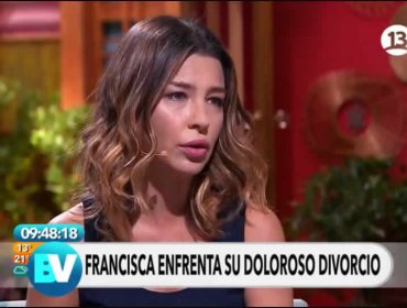Francisca Merino enfrentó en vivo su doloroso divorcio