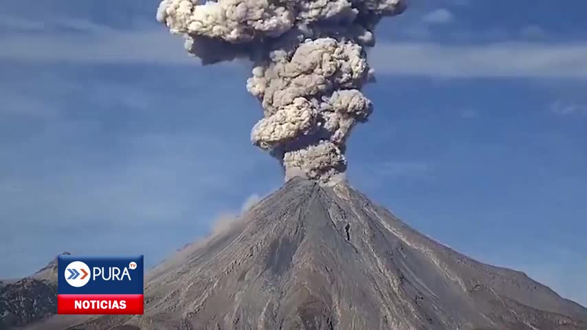 ¡Increíble Imágenes! Captan gran explosión del volcán de Fuego