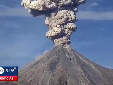 ¡Increíble Imágenes! Captan gran explosión del volcán de Fuego