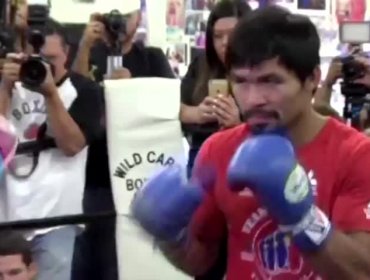 Manny Pacquiao se prepara para su pelea con Timothy Bradley