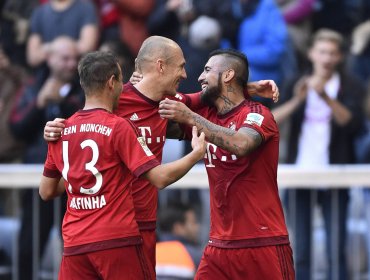 Arturo Vidal jugó los últimos minutos en la victoria del Bayern Munich