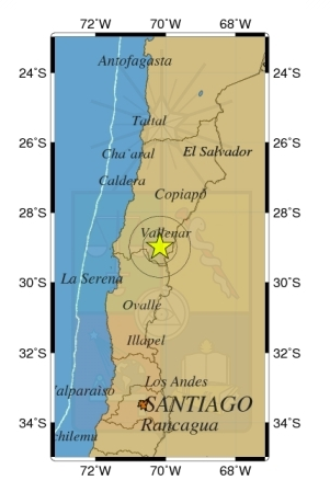 Sismo de 4,7 grados Richter se registró esta madrugada en Coquimbo