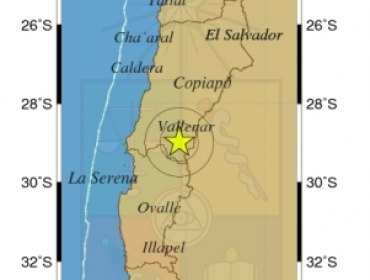 Sismo de 4,7 grados Richter se registró esta madrugada en Coquimbo