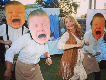 Cathy Barriga celebró su baby shower en familia