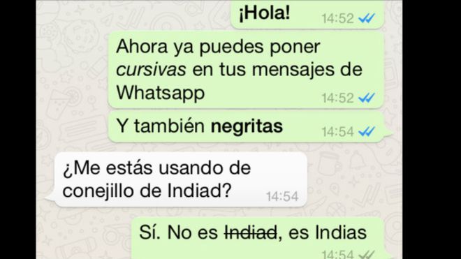 Cómo Poner Negrita Cursiva Y Tachar Palabras En Whatsapp Puranoticiacl 5948