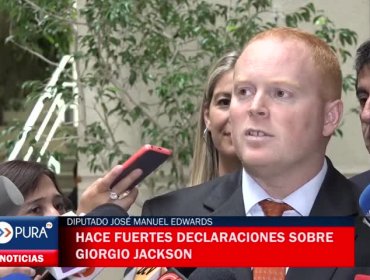 Diputado Edwards hace fuertes declaraciones sobre Giorgio Jackson