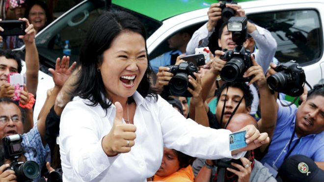 Perú: primeros resultados dan ventaja a Keiko Fujimori pero habrá segunda vuelta