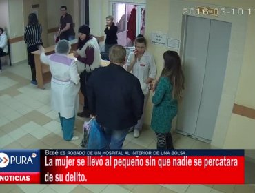 Bebé es robado de un hospital al interior de una bolsa