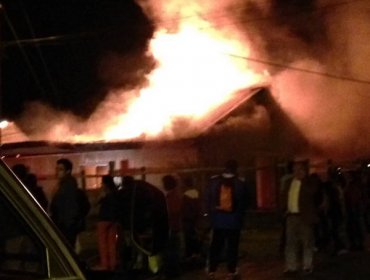 Incendio consume a iglesia evangélica en La Araucanía