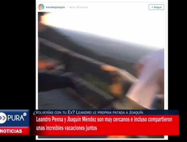 ¿Volverías con tu Ex? Leandro le propina patada a Joaquín