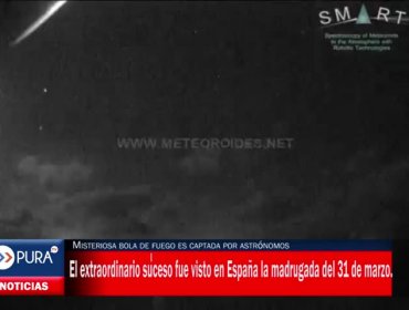 Misteriosa bola de fuego es captada por astrónomos