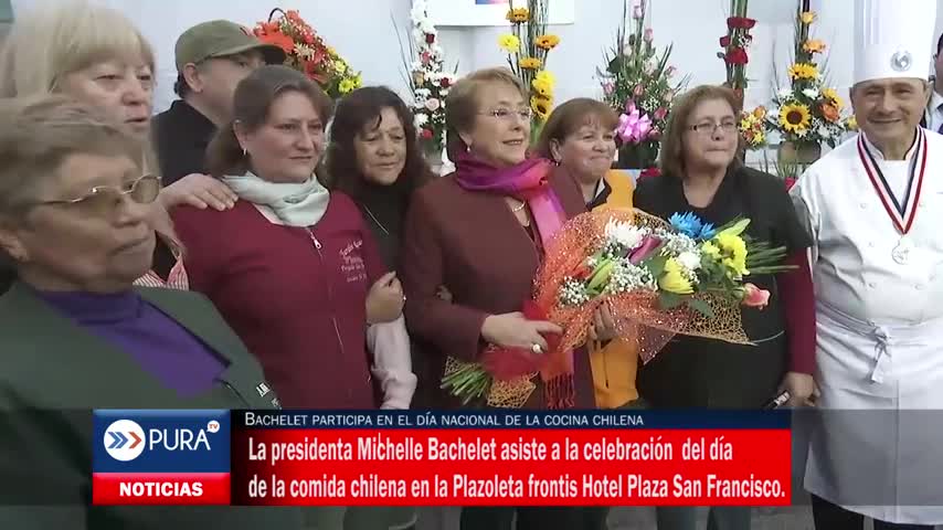 Presidenta Bachelet asiste a celebracion del dia de la comida chilena