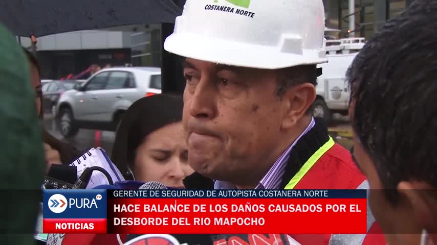 Gerente de seguridad de autopista Costanera Norte hace balance de los daños