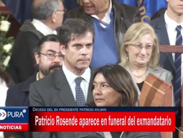 Patricio Rosende aparece en funeral de Aylwin