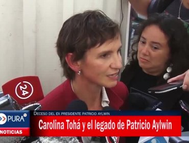 Carolina Tohá y legado de Patricio Aylwin