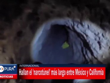 INTERNACIONAL: Hallan el 'narcotúnel' más largo entre México y California