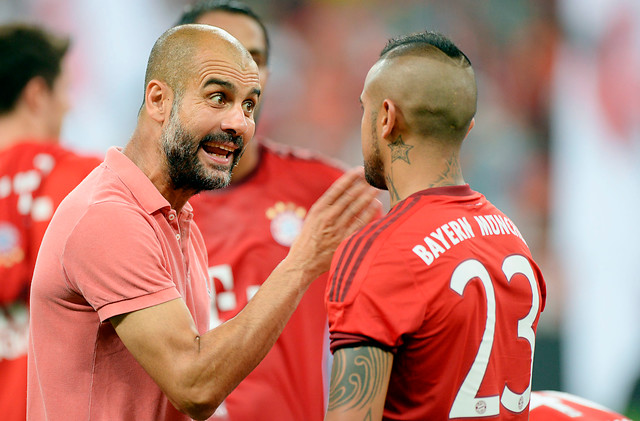 Guardiola reiteró su molestia por la simulación de Arturo Vidal