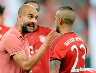 Guardiola reiteró su molestia por la simulación de Arturo Vidal