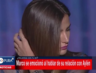 ¿Volverias con tu ex? Marco se emocionó al hablar de su relación con Aylén