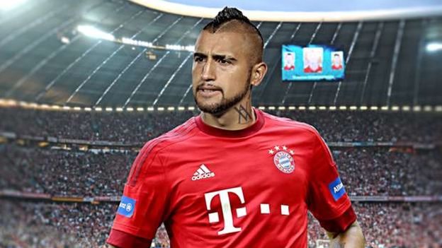 Arturo Vidal en racha al marcar en victoria del Bayern sobre Hertha Berlín