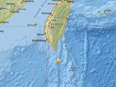 La costa de Taiwán registra un sismo de magnitud 5,3